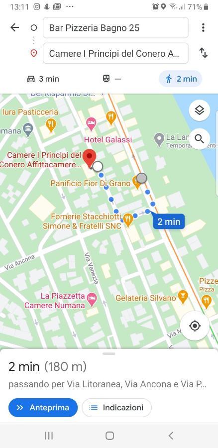 Affittacamere I Principi Del Conero Numana Zewnętrze zdjęcie